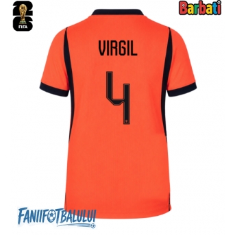 Țările de Jos Virgil van Dijk #4 Tricou Fotbal Replică Mondial 2026 Barbati Acasa